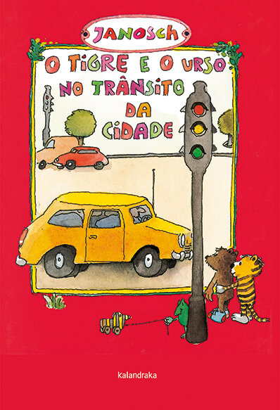 O tigre e o urso no trânsito da cidade