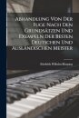 Abhandlung Von Der Fuge nach den Grundsatzen und Exempeln der besten deutschen und auslandischen Meister