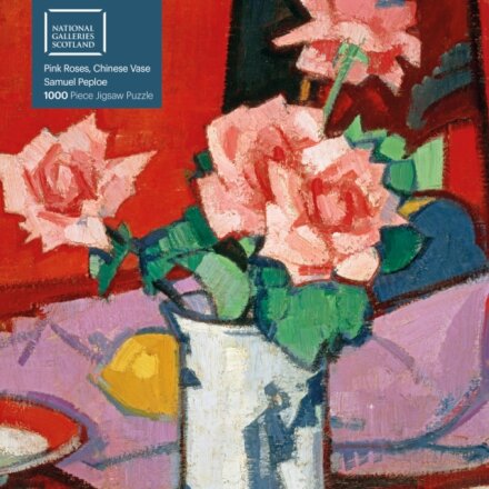 Adult Jigsaw Puzzle National Galleries Scotland: Samuel Peploe: Pink Roses, Chinese Vase