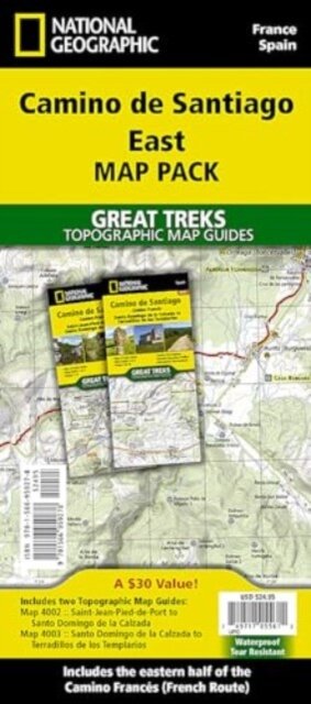 Camino de Santiago East Map Map Pack Bundle