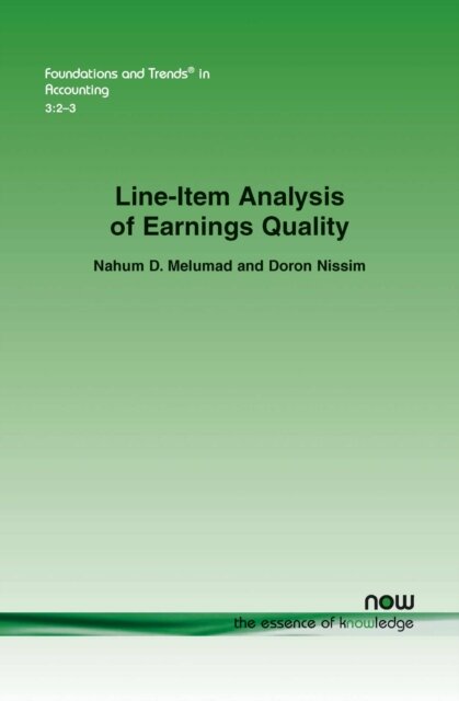 Line-item Analysis of Earnings Quality