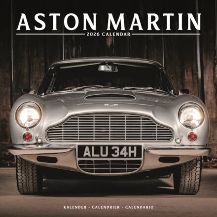 Aston Martin Calendar 2026  Square Car Wall Calendar - 16 Month