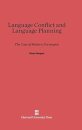 Language Conflict and Language Planning