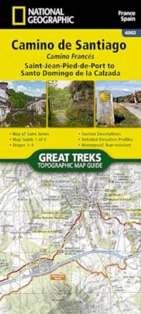 Camino de Santiago -Camino Frances 1 of 4 Map
