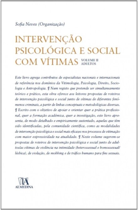 Intervenção Psicológica e Social com Vítimas Volume II - Adultos