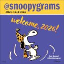 Peanuts®: @Snoopygrams 2026 Mini Wall Calendar