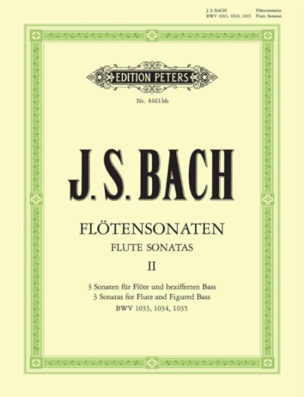 Flute Sonatas, Vol. 2: BWV 1033-1035 for Flute and Continuo
