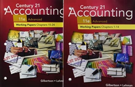 Print Student Working Papers (Chapters 1-24) for Century 21 Accounting:  Advanced, 11th