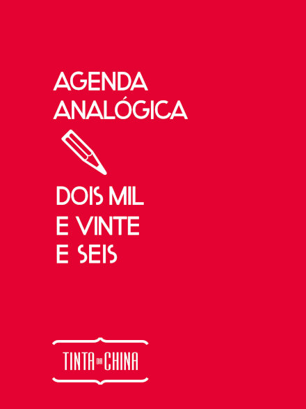 Agenda Analógica 2026 (Vermelha)