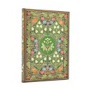 2026 Poetry in Bloom Midi 12-month Horizontal Hardcover Flexi Dayplanner 2026 (Elastic Band Closure)