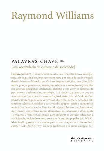 Palavras-Chave: Um Vocabulário De Cultura E Sociedade