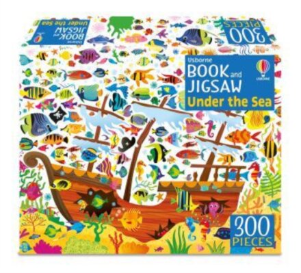 Book And Jigsaw Under The Sea