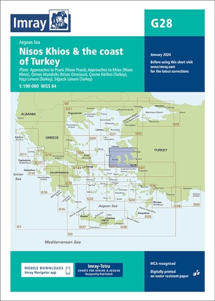 Imray Chart G28 : Nisos Khios & the Coast of Turkey : 28
