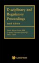 Disciplinary and Regulatory Proceedings