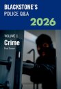 Blackstone's Police Q&A Volume 1: Crime 2026