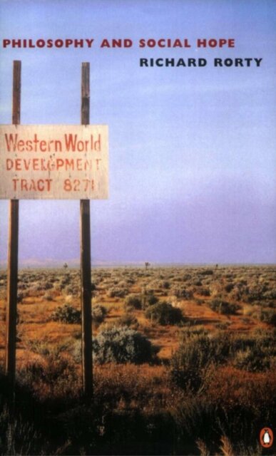 Philosohy And Social Hope