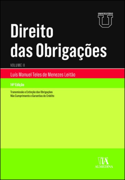 Direito Das Obrigações - Vol II - 14ª Edição