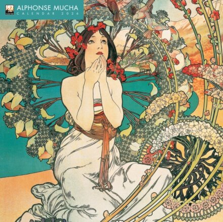 Alphonse Mucha Wall Calendar 2026 (Art Calendar)