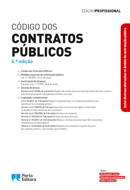 Código dos Contratos Públicos - 6.ª Edição