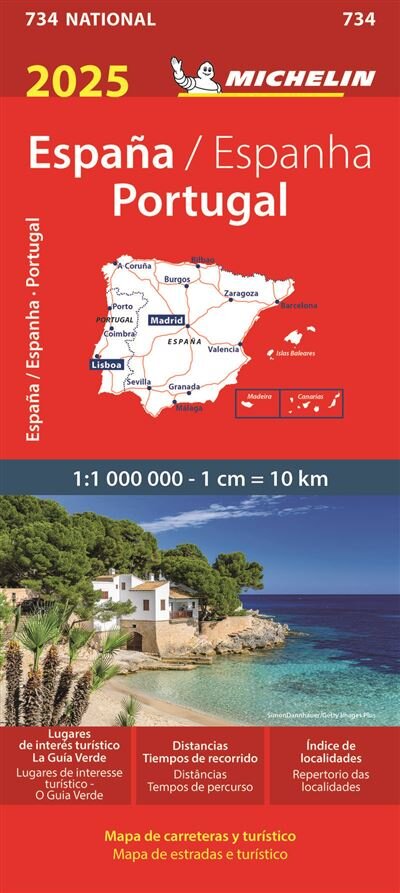 Mapa National Portugal-Espanha 2025