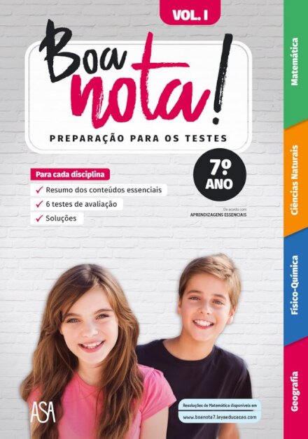 Boa Nota! Preparação para os Testes 7.º ano Vol 1