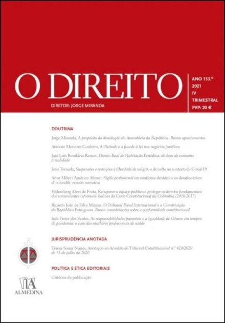 O Direito - Ano 153 Nº IV