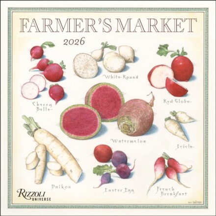 Farmer's Market 2026 Wall Calendar