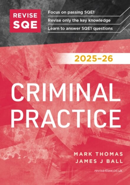 Revise SQE Criminal Practice 2025/26