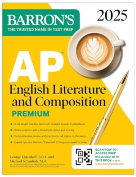 AP English Literature and Composition Premium, 2025: Prep Book with 8 Practice Tests + Comprehensive Review + Online Practice