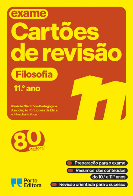 Cartões de revisão - Livro Filosofia - 11.º ano
