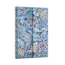 Blue Willow (Celebrate Hanfu) Mini Unlined Hardcover Journal (Wrap Closure)