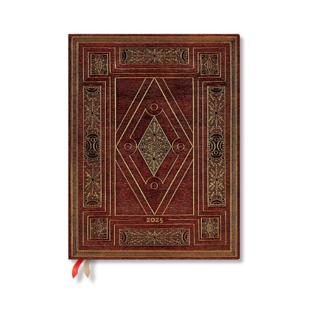 First Folio (Shakespeare’s Library) Ultra 12-month Verso Hardback Dayplanner 2025 (Elastic Band Closure)