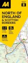 AA Road Map North of England & Scottish Borders