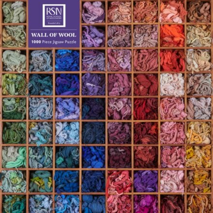 Adult Sustainable Jigsaw Puzzle: Royal School of Needlework: Wall of Wool
