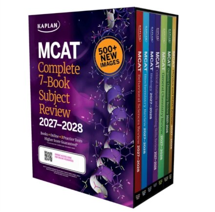 MCAT Complete 7-Book Subject Review 2027–2028 | Biggest Update Ever: 500+ New Images & All-New CARS Book | 3 Practice Tests (Kaplan Test Prep)