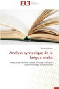 Analyse syntaxique de la langue arabe