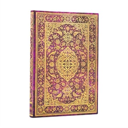 2026 The Orchard (Persian Poetry) Mini 12-month Verso Hardcover Flexi Dayplanner 2026 (Elastic Band Closure)