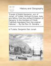 Travels of Rabbi Benjamin, Son of Jonah, of Tudela