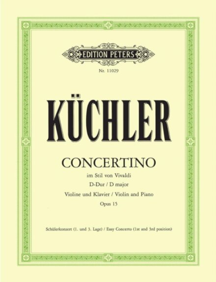 Concertino in the Style of Vivaldi Op. 15 for Violin and Piano