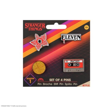 Pin set of 4 - Stranger Things Season 1