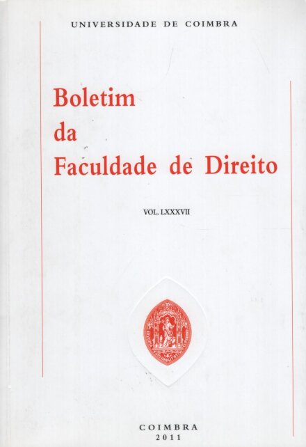 Boletim da Faculdade de Direito - Vol. LXXXVII