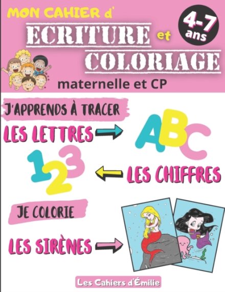 Cahier d'ecriture et coloriage