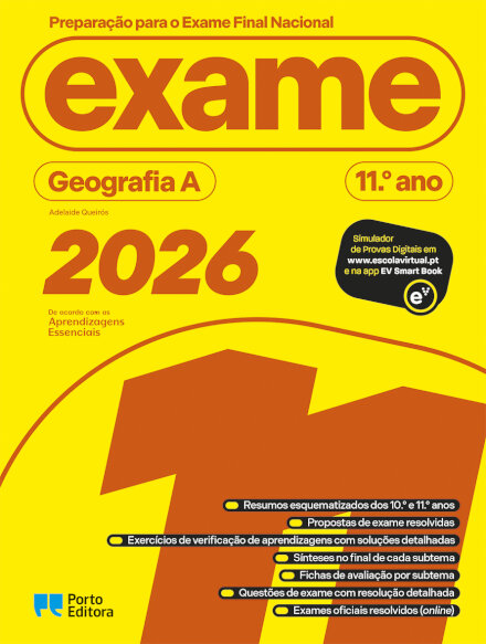 Preparação para o Exame Final Nacional 2026 - Geografia A - 11.º ano