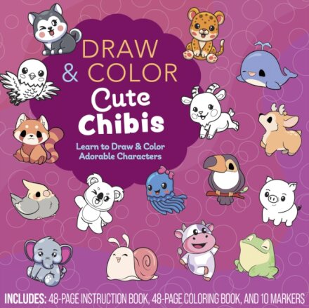 Draw and Color Cute Chibis