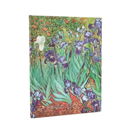 2026 Van Gogh's Irises Ultra 18-month Vertical Hardcover Flexi Dayplanner 2025-2026 (Elastic Band Closure)