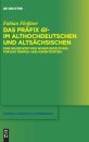 Das Prafix gi- im Althochdeutschen und Altsachsischen