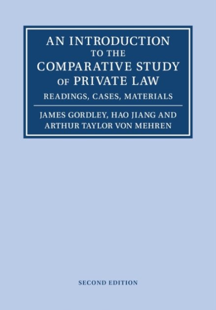 An Introduction to the Comparative Study of Private Law