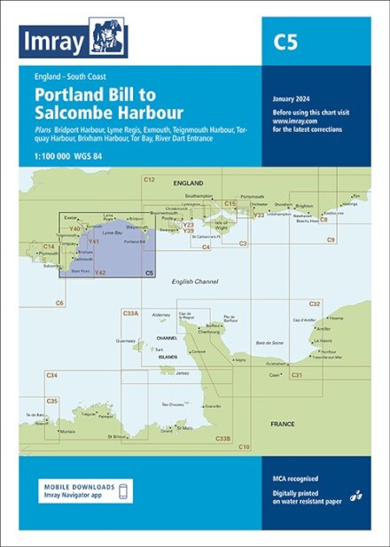 Imray Chart C5 : Portland Bill to Salcombe Harbour : 5