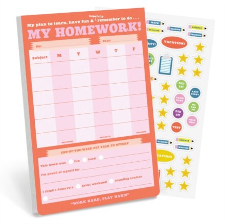 Knock Knock Kids Homework Stuff Can-Do Pads
