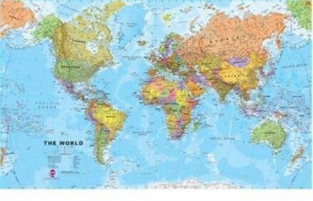 World political laminated